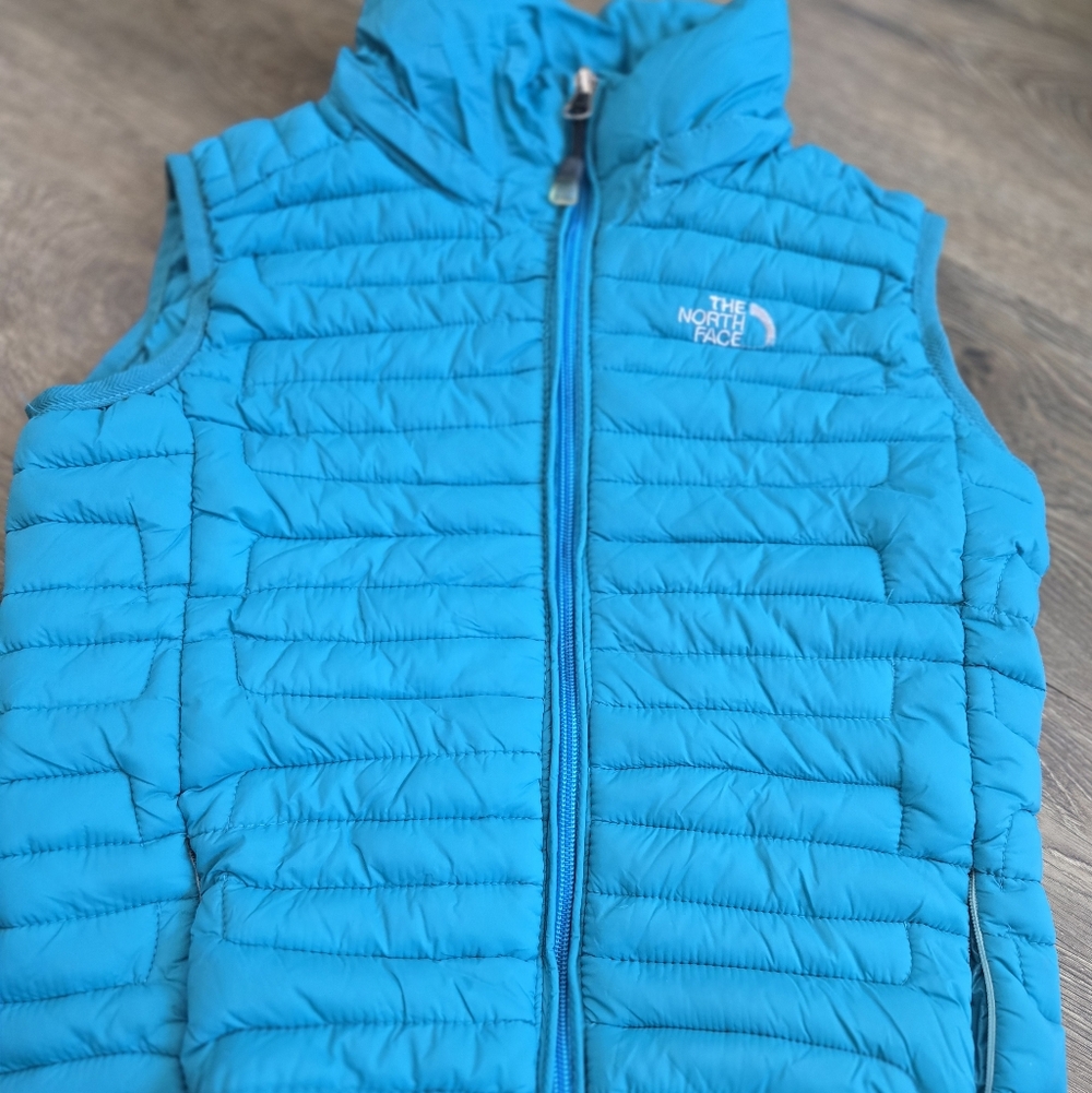 The North Face Turquoise Lightweight Down Puffer Vest